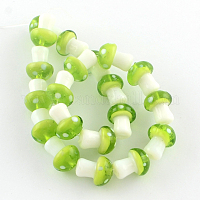Гриб ручной Lampwork бисер пряди&nbsp;LAMP-R116-09
