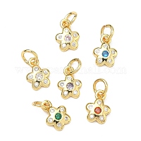 Латунные микро проложить кубического циркония подвески&nbsp;KK-P348-05G