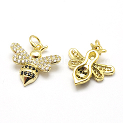 Латунь микро проложит класс Aaa кубического циркония подвески ZIRC-P072-02G-NR