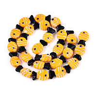 Бусы лэмпворк ручной работы&nbsp;LAMP-N021-41-A11