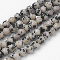 Естественно Далматин яшма шарик нити&nbsp;G-G735-68-4mm