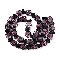 Бусы лэмпворк ручной работы&nbsp;LAMP-N021-41-A07