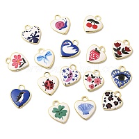 Латунные подвески с принтом&nbsp;KK-K274-08G