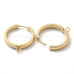 201 фурнитура для сережек-колец Huggie Hoop из нержавеющей стали&nbsp;STAS-A167-01W-G