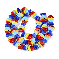 Бусы лэмпворк ручной работы&nbsp;LAMP-N021-41-A12