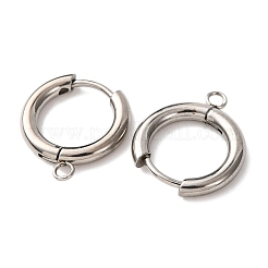 201 фурнитура для сережек-колец из нержавеющей стали STAS-D379-05D-P