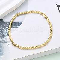 Латунные круглые браслеты из бисера для мужчин и женщин&nbsp;BJEW-B148-05A-G