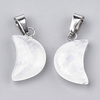 Лунные подвески из натурального кварца&nbsp;G-Q369-04