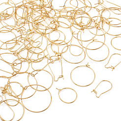 80 шт. 5 стиля фурнитуры для серег-колец из хирургической нержавеющей стали 316&nbsp;STAS-TA0005-45