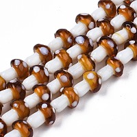 Гриб ручной Lampwork бисер пряди&nbsp;X-LAMP-R116-24