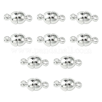 10шт круглые латунные магнитные застежки с петлями&nbsp;KK-FS0001-34S