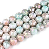 Антикоррозийные гальванические стеклянные бусины&nbsp;GLAA-N010-10mm-15