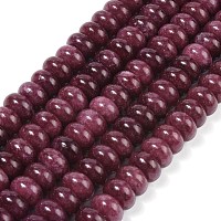 Окрашенные природные белый нефрит бисер пряди&nbsp;G-G107-A19-01