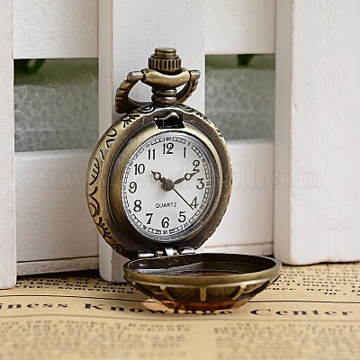Ретро античная бронза сплав стекла головки часы WACH-H016-13-1