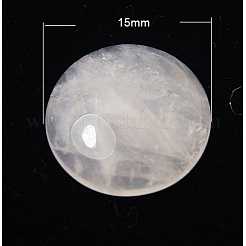 Natürlichen Rosenquarz Cabochon G-ROSE15x4