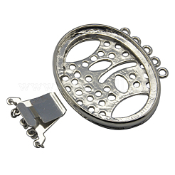 Messing Multi Strang Designerschliessen Fassungen für Cabochon J28RB021