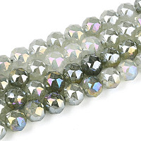 Антикоррозийные гальванические стеклянные бусины&nbsp;GLAA-N064-8mm-13