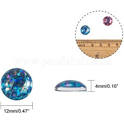 Klebstein Glascabochons für DIY-Projekte GGLA-PH0005-08