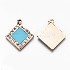 UV-Beschichtung Acryl Anhänger Strass Fassungen OACR-R252-05-03LG