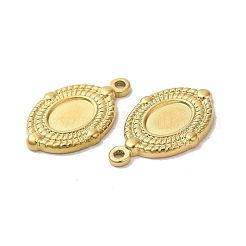 Ionenplattierung (IP) 304 Edelstahl Anhänger Cabochon-Einstellungen STAS-L020-033G