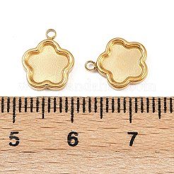 Cabochon-Fassungen für Anhänger aus Edelstahl 304 STAS-A194-05H-G