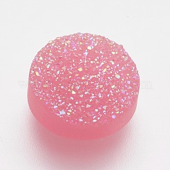 Harzimitat Druzy Quarz Cabochons RESI-E013-03G-10mm