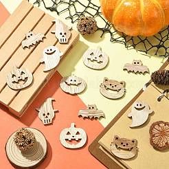 25 stücke halloween thema holz cabochons WOOD-CJC0005-56