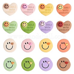32pcs 16 Arten undurchsichtige nette Harzcabochons JX230A