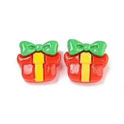 Deko-Cabochons aus undurchsichtigem Harz mit Weihnachtsmotiv CRES-B022-01G