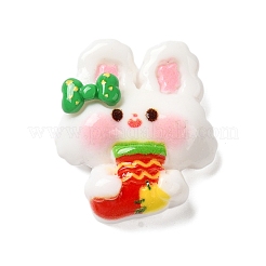 Weihnachtsserie süße opake Harz Decoden Cabochons RESI-B026-02C