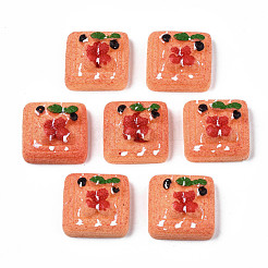 Undurchsichtige Cabochons aus Epoxidharz CRES-S358-68