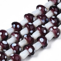 Гриб ручной Lampwork бисер пряди&nbsp;X-LAMP-R116-23