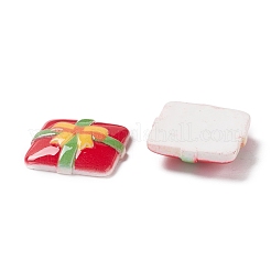 Weihnachtliche Cabochons aus undurchsichtigem Harz CRES-P022-06