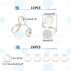 DIY-Set zur Herstellung von Rohlingen für Kuppelringe DIY-UN0004-56