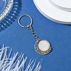 Schlüsselanhänger mit Cabochon-Anhänger aus Legierung KEYC-JKC01137