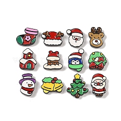 Weihnachts-Deko-Cabochons aus undurchsichtigem Harz RESI-S391-04