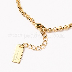 Браслеты из латуни figaro BJEW-H537-01G