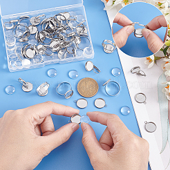 DIY Rohling Kuppel Ohrring Ring Anhänger Herstellungsset DIY-UN0005-03