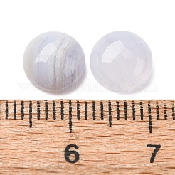 Natürliche blaue Spitze Achat Cabochon G-O185-01H-02