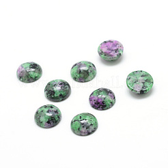Synthetischer Rubin in Zoisit-Edelstein-Cabochons G-T020-6mm-17