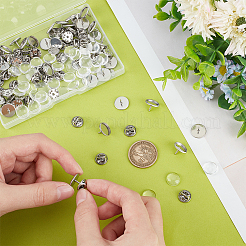 DIY-Set zur Herstellung einer leeren Kuppelbrosche STAS-UN0052-95B