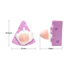 30 Stück undurchsichtige Harz-Decoden-Cabochons RESI-CJ0002-71