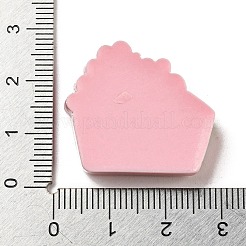 Frühling Kirschblüten Thema opake Harz Dreieck Kuchen Decoden Cabochons RESI-E055-02D