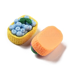 Undurchsichtige Harz-Decoden-Cabochons im Obstimitat RESI-H155-02