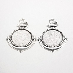 Tibetischen Stil Legierung Herzen Wort Liebe Anhänger Fassungen für Strasssteine PALLOY-K109-18AS-RS