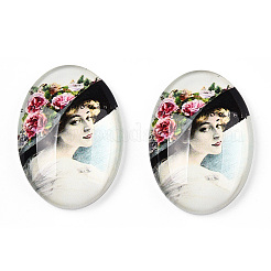 Glas cabochons GGLA-T004-01-D