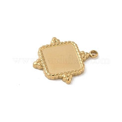 Cabochon-Fassungen für Anhänger aus Edelstahl 304 STAS-L293-08G