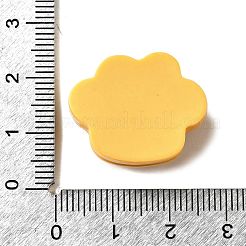Cabochon aus opakem Harz mit Pfotenabdruckmotiv CRES-I040-02C