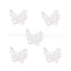 Schmetterling mit Blume transparente Harz-Cabochons FIND-L019-06A