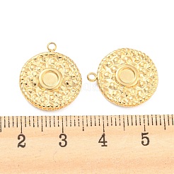 Cabochon-Fassungen für Anhänger aus Edelstahl 304 STAS-P333-02G